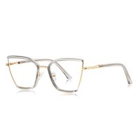 Metal + TR90 plastic Blue Blocker glasses frame for women with UV and blue light protection lenses More FCS3157