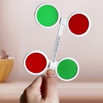 Ophthalmic flipper with red-green filter ZR-0203 