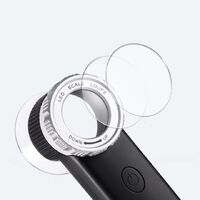 Лупа портативная карманная со подсветкой и УФ-светом 8019, диаметр: 28 мм, увеличение: 30X