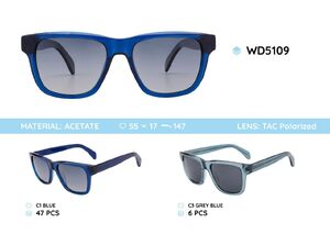 Plastic acetate frames polarized sunglasses WD5109