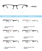 Metal frame with TR-90 temples with spring hinges MR1010