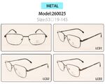 Metal eyeglasses frame for men with spring hinges 260025 (item in stock)