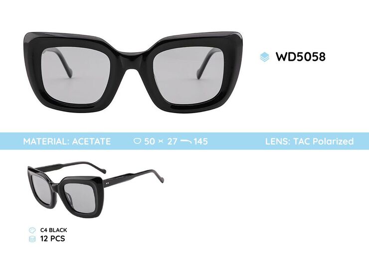 Acetate frames polarized sunglasses WD5058