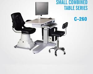 Рабочее место офтальмолога, комбинированный стол + кресло C-260, столешница 890*510 мм 