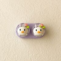 Мини-набор для мягких контактных линз выдвижной W-CT29头戴粉花