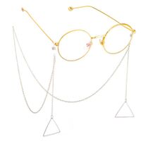 Metal non-slip chain, with triangular suspension, for glasses and masks GL089