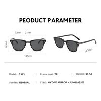 TR90/PC plastic frame + 5 polarized sun protection magnet clip-on set + leather bag El Dorado EL2373