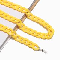 Acrylic non-slip chain, thick concave shape 29 colors, for glasses and masks GB011