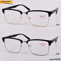 Men's metal eyeglasses Vizzini V8185-FABRIC COVER