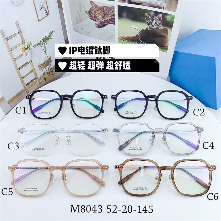 Оправа гибридная, титановый сплав + TR90 SANTA M8043