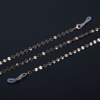 Металлическая нескользящая цепочка золотого цвета, для очков и масок GL883