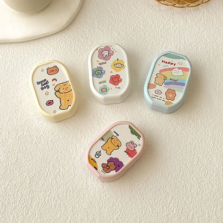 Mini soft contact lens kit TZ013彩虹熊兔