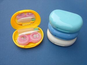 Набор для мягких контактных линз, складной с зеркалом и пинцетом sl-291