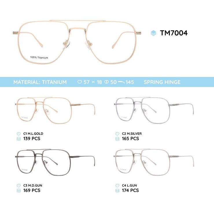 Оправа металлическая титановая TM7004