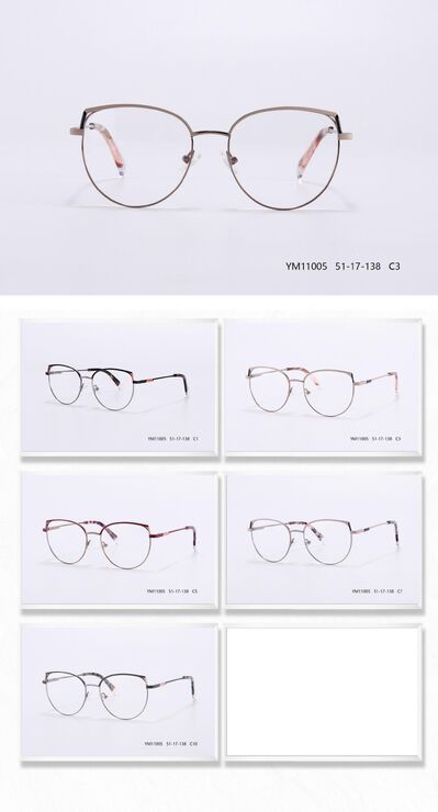 Оправа металлическая женская с флексом YM11005-DA