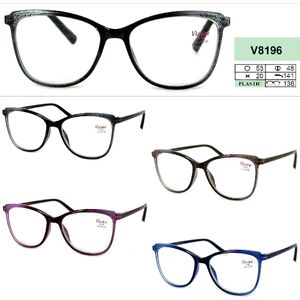 Ready-made plastic frame glasses for women Vizzini V8196, diopters from +1.00 to +4.00 (step 0.25)