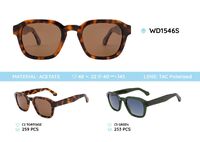 Plastic acetate frame polarized sunglasses WD1546S