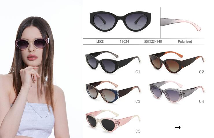 Polarized plastic sunglasses Leke LK19024