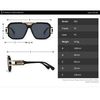 Plastic retro sunglasses for men Elit 093-1-EL