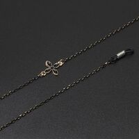 Metal non-slip chain, with petal, for glasses and masks GL607