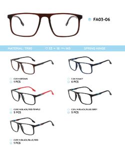 Оправа пластиковая из материала TR-90 FA03-06