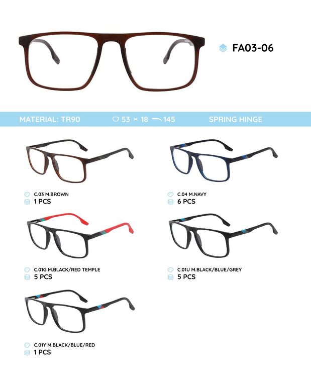 TR-90 plastic frames FA03-06