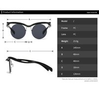 Plastic retro round sunglasses Elit LH168-EL