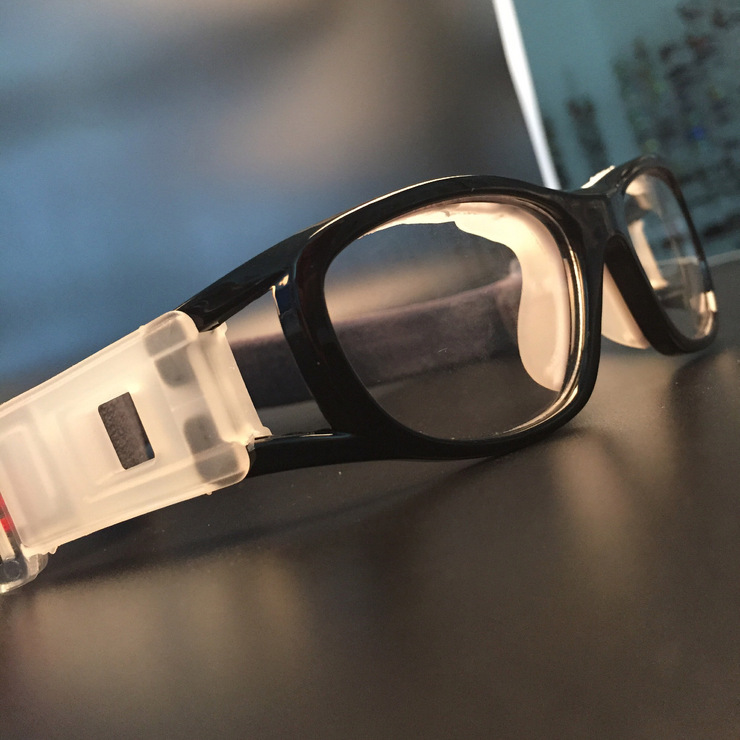 Черные очки с защитой от ветра и песка с двойными линзами 030A