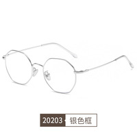 Blue Block metal glasses with blue light protection F20202