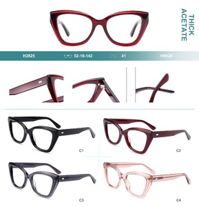 Plastic frames for glasses, thick acetate Big City H2825