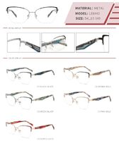 Оправа металлическая полуободковая с флексом LE6443-DA