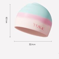 Silicone waterproof swimming cap for women GJ009-YU