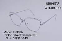 Metal + TR90 ultrathin women's frames with spring hinges Wilibolo TR3036