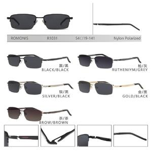 Nylor polarized metal sunglasses with nylon lenses for men Romonis R1031-R