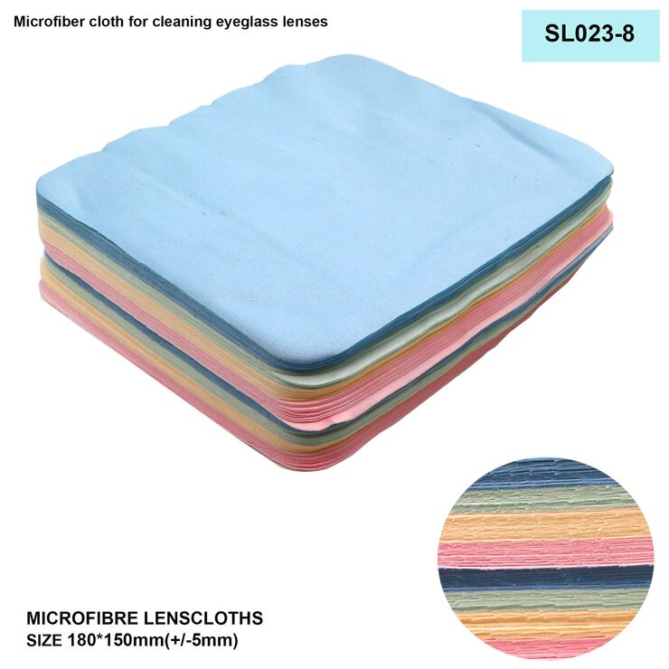 High-density microfiber napkin for glasses lens cleaning SL023-8, 15*18cm +/-0.5