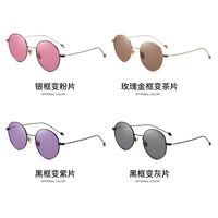 Очки металлические фотохромные с защитой от синего света 9625-GT