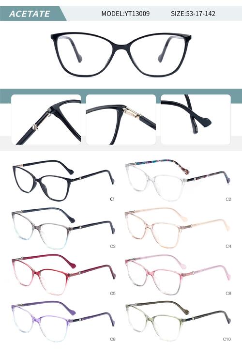 Оправа пластиковая из ацетата женская с флексом YT13009-DA