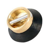 Round rubber vacuum suction cup for lens edger, with rod and groove, different sizes