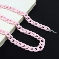 Acrylic non-slip chain, thick concave shape 29 colors, for glasses and masks GB011