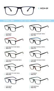 TR-90 plastic frames for glasses, with spring hinges MZ24-09
