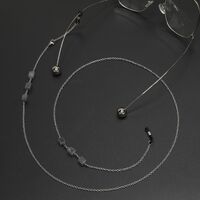 Metal non-slip gold chain with natural stone for glasses and masks GL619