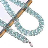 Полупрозрачная акриловая цепочка для очков, разные цвета GB074