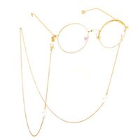 Metal non-slip chain, with pearls, for glasses and masks GL528
