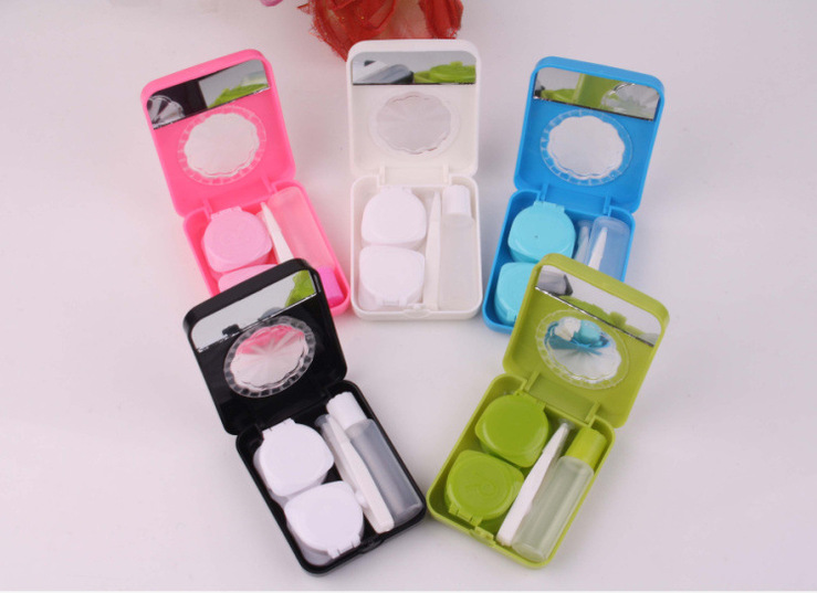 Набор для контактных линз складной с зеркалом и пинцетом K61