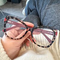 Reading PC plastic glasses with Blue Ray Cut protection and spring hinges for women KY239, diopters from 0.00 to +4.00