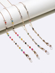 Set of two glasses chain with color crystals GM110