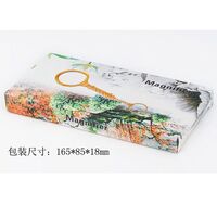 Magnifier, magnifying glass with handle 金-花80-XX, diameter: 65 mm, magnification: 6X