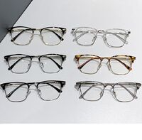 Очки гибридные, металл + TR90, с защитой от синего света Blue Block FENQI F9314