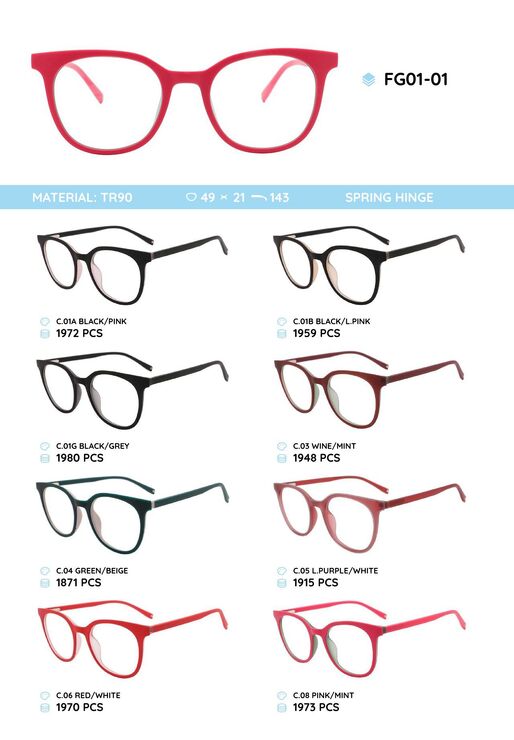 TR90 plastic frame for glasses FG01-01
