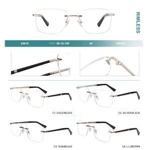 Оправа металлическая безободковая Big City 25616